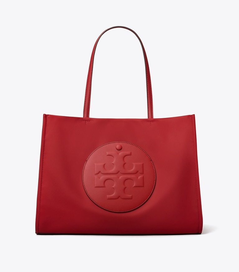 Tory Burch designer tote bags Small Ella Tote in Toucan Red front