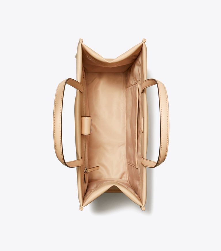 Tory Burch designer tote bags Small Ella Tote in Rose Silk angle