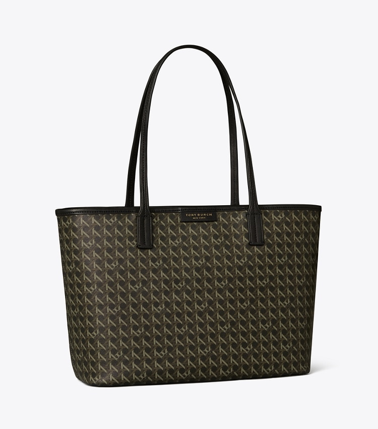 Tory Burch designer tote bags Small Ever-Ready Zip Tote in Black angle
