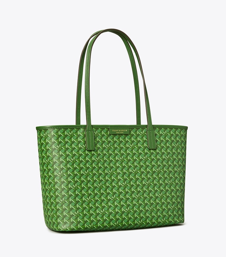 Tory Burch designer トートバッグ エバーレディ スモール ジップトート in Arugula angle
