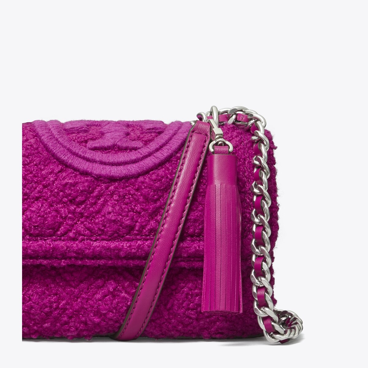 Small Fleming Bouclé Convertible Shoulder Bag: Women's