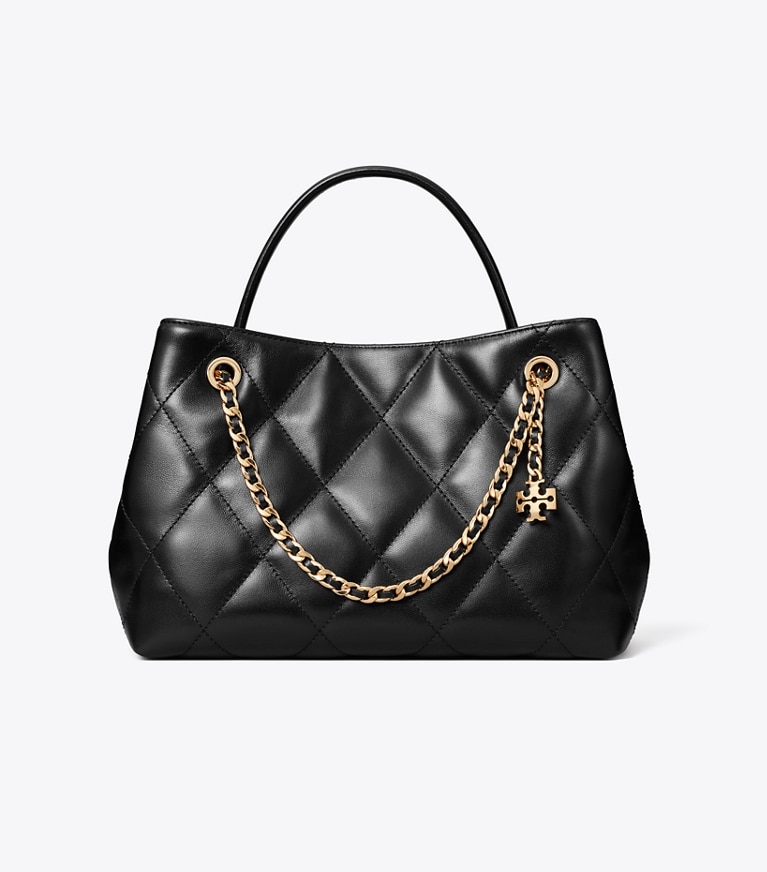 Tory Burch designer crossbody bags Small Fleming Carryall in Black front