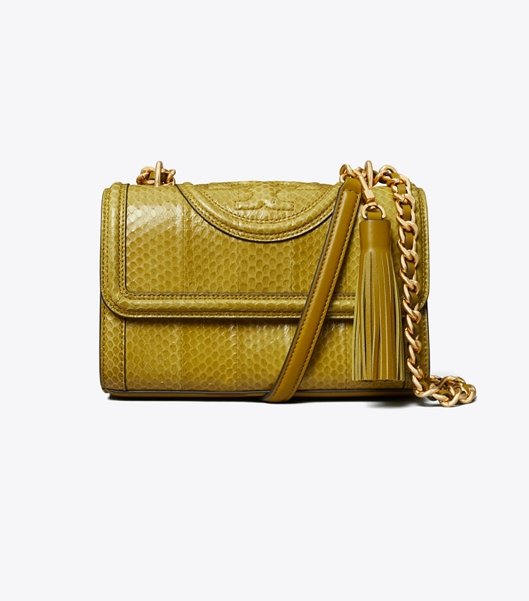 Tory Burch designer shoulder bags Small Fleming Convertible Shoulder Bag in ISLAND PALM front