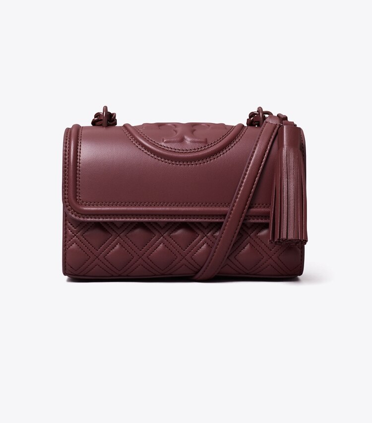 Tory Burch designer shoulder bags Small Fleming Convertible Shoulder Bag in Wine front