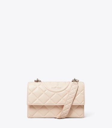 Tory Burch designer shoulder bags Small Fleming Convertible Shoulder Bag in Soft Pink front