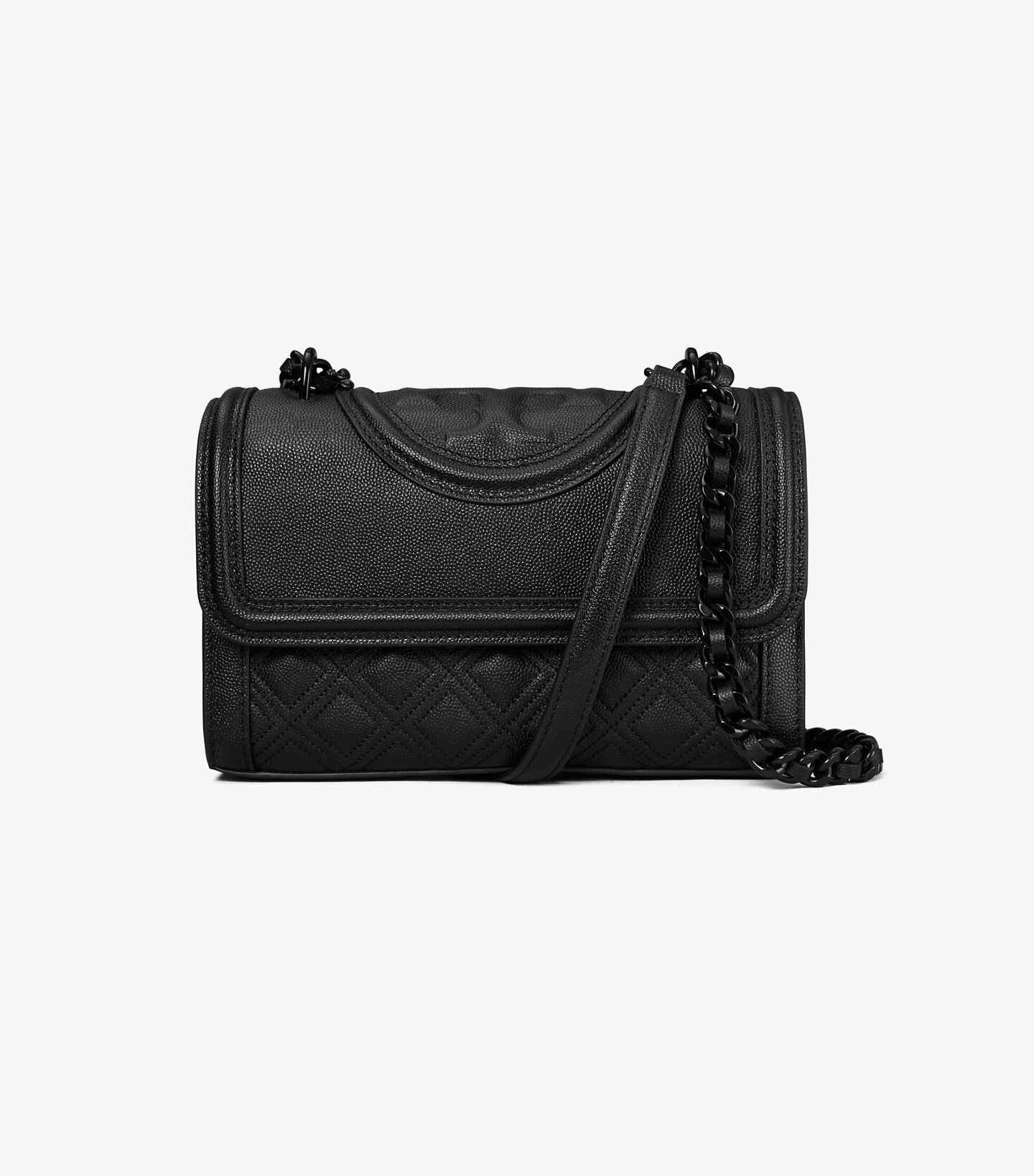 Fleming Polished-Grain Convertible Shoulder Bag