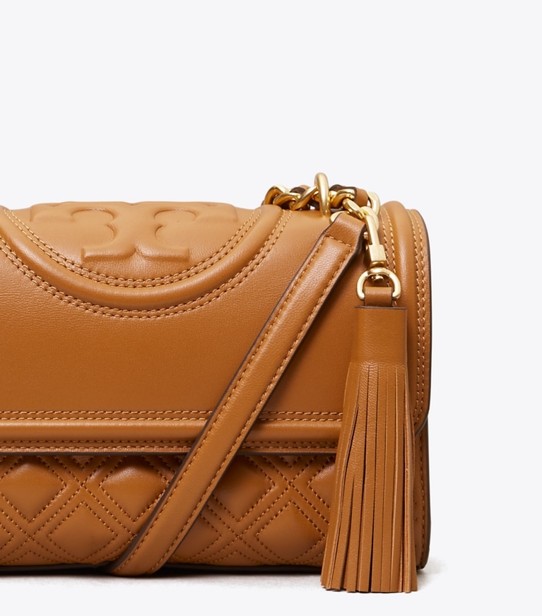 Tory Burch designer shoulder bags Small Fleming Shoulder Bag in KOBICHA angle