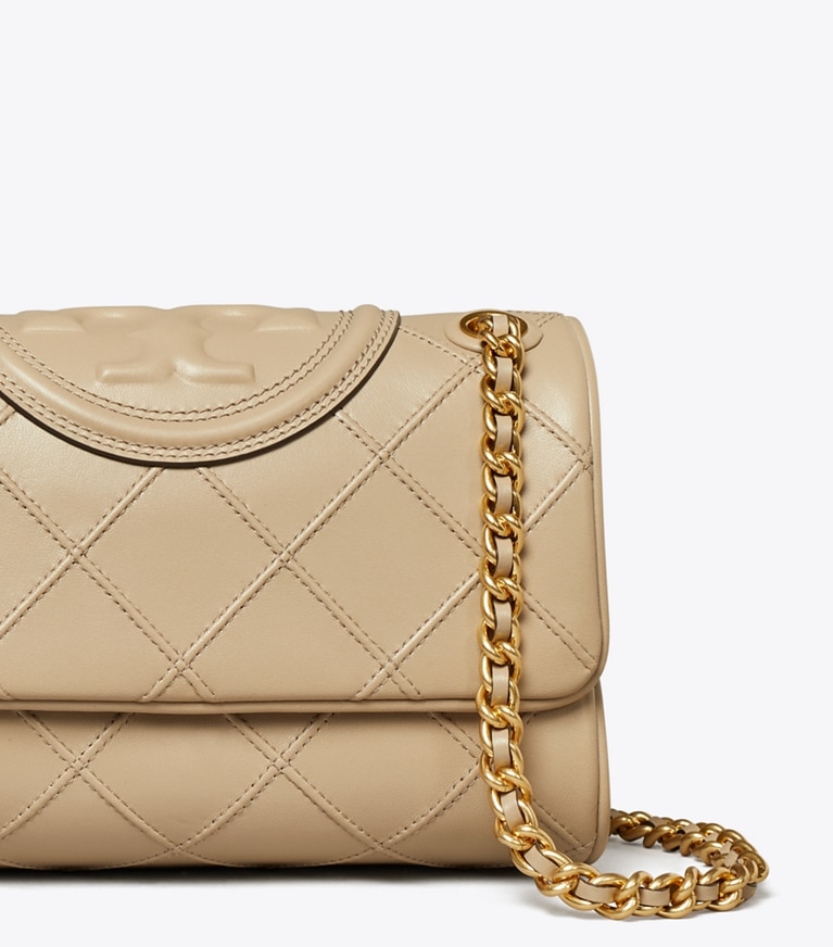 Tory Burch designer shoulder bags Small Fleming Soft Convertible Shoulder Bag in Fresh Clay angle