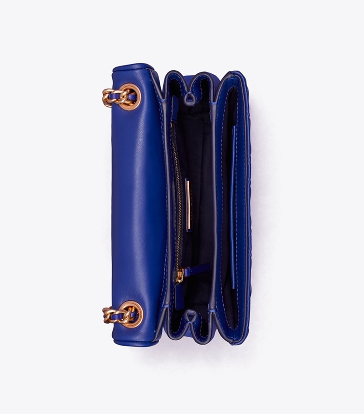 Tory Burch designer shoulder bags Small Fleming Soft Convertible Shoulder Bag in Navy Day overhead