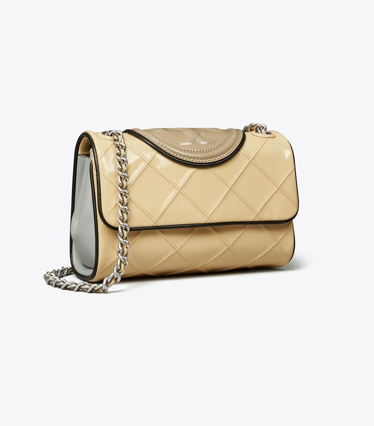 Small Fleming Soft Patent Piping Colorblock Convertible Shoulder Bag