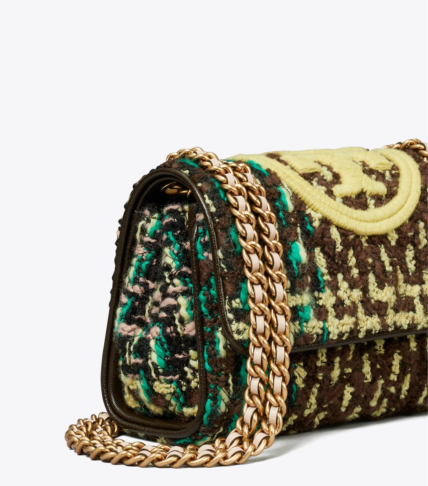 Small Fleming Soft Tweed Convertible Shoulder Bag