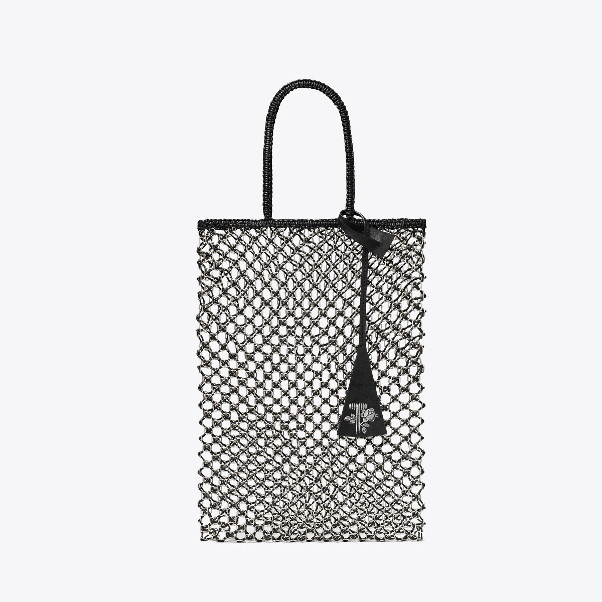 Small Handwoven Chain Mesh Tote: Women's Designer Tote Bags | Tory