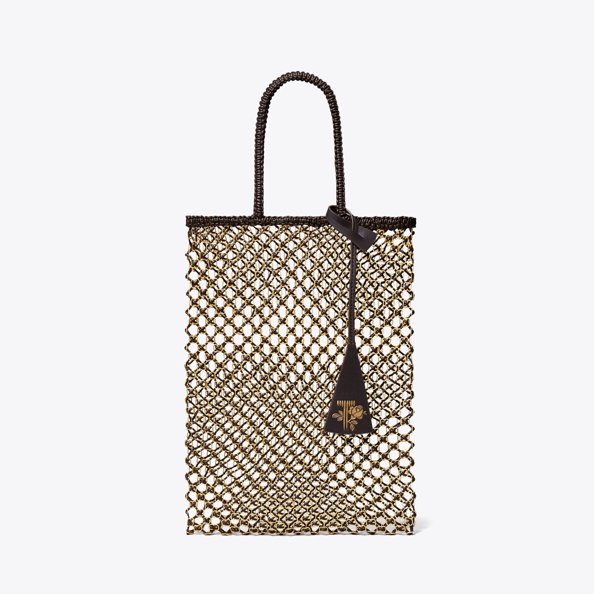 Small Handwoven Chain Mesh Tote: Women's Designer Tote Bags | Tory