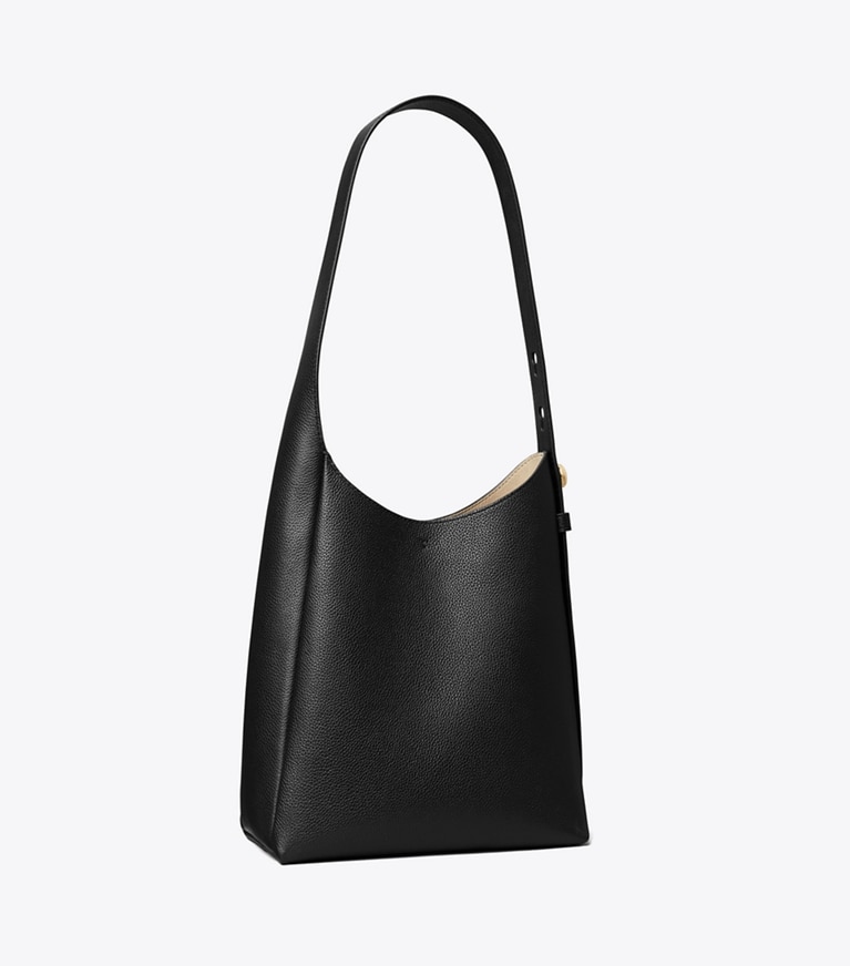 Tory Burch designer hobo bags Small Hobo Bag in Black angle