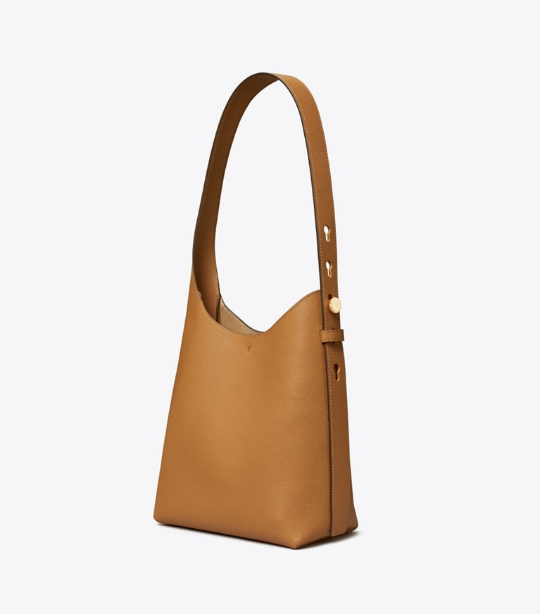 Tory Burch designer ホーボーバッグ ロミー スモール ホーボーバッグ in Tiramisu angle