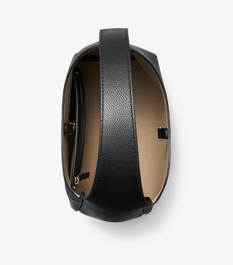 Tory Burch designer hobo bags Small Hobo Bag in Black angle