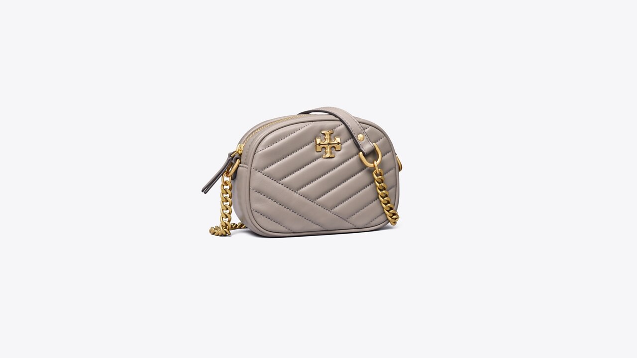 Small Kira Chevron Camera Bag: Women's Designer Crossbody Bags | Tory Burch