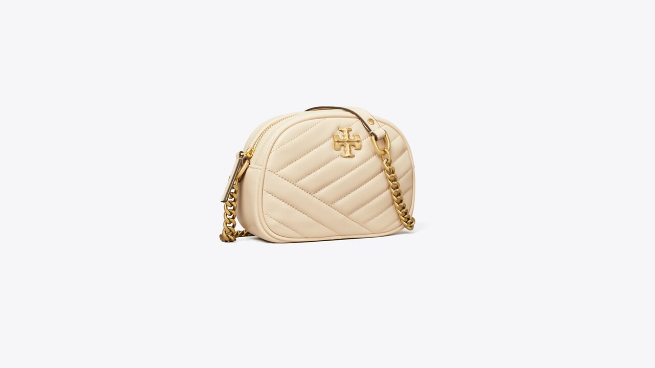 Small Kira Chevron Camera Bag: Women's Designer Crossbody Bags | Tory Burch