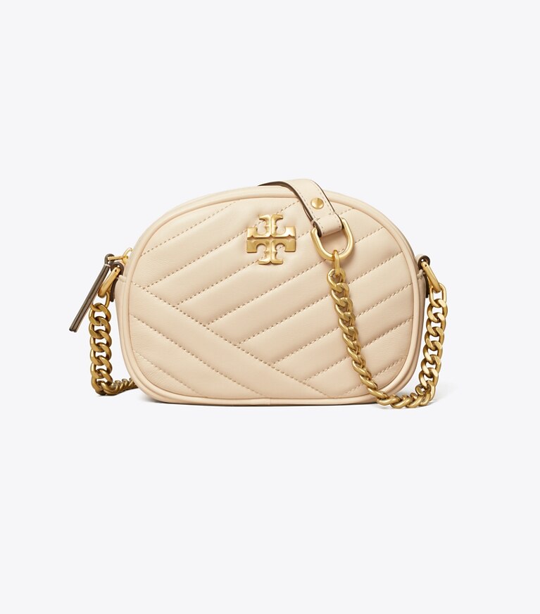Tory Burch designer crossbody bags Small Kira Chevron Camera Bag in New Cream angle