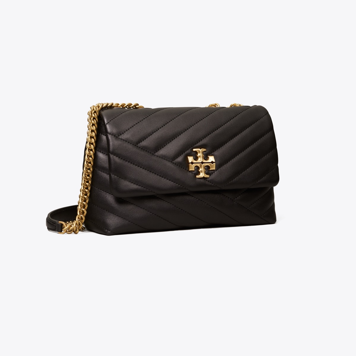 トリーバーチ　カメラバッグ　斜め掛け　シェブロン　ショルダー　ブルー　紺色 TORY BURCH トリーバーチ キラ シェブロン カメラバッグ | 中古