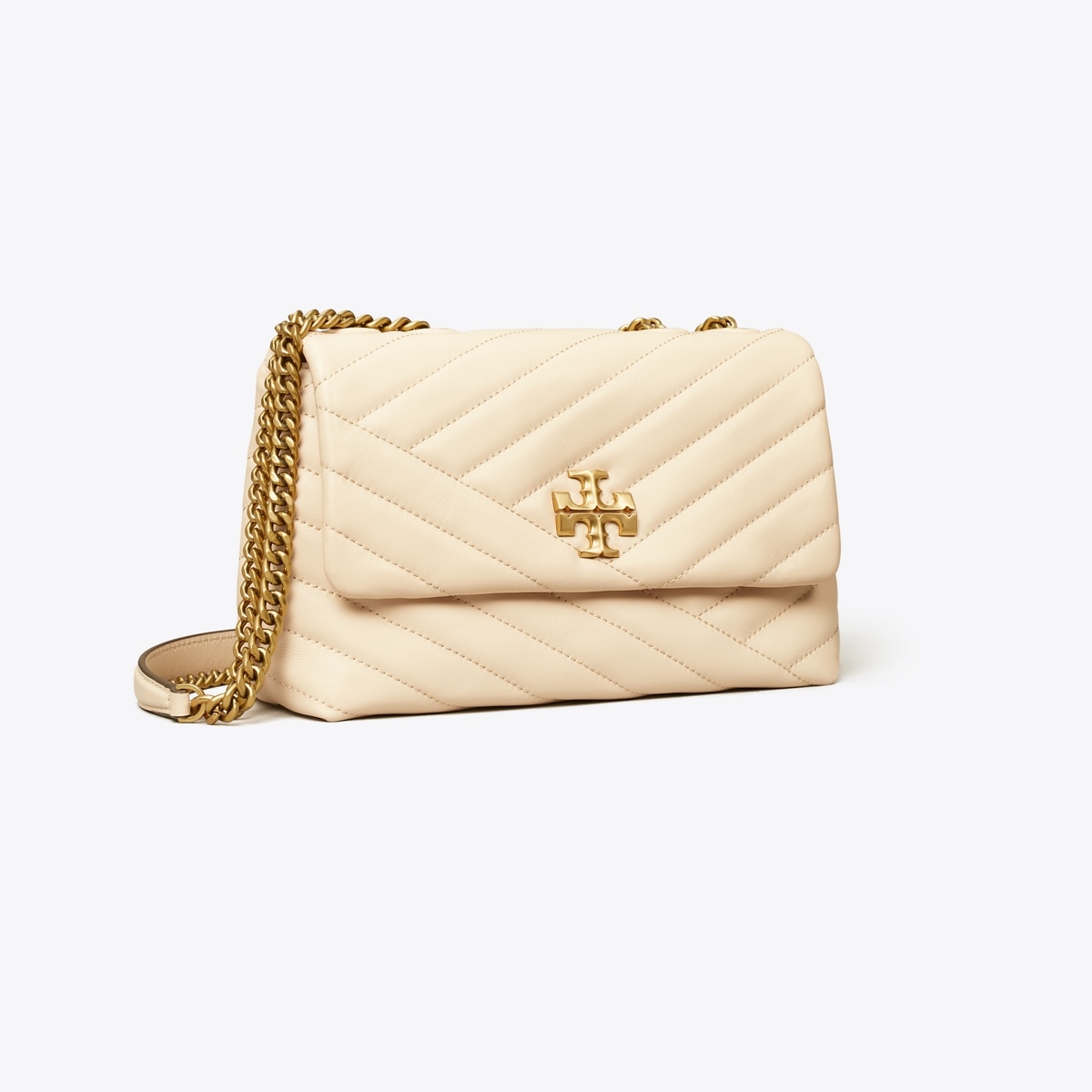 即発★Tory Burch★Kira Chevron Small Convertible Bag 90452 Small Kira Chevron Shoulder Bag: Women's Designer Shoulder