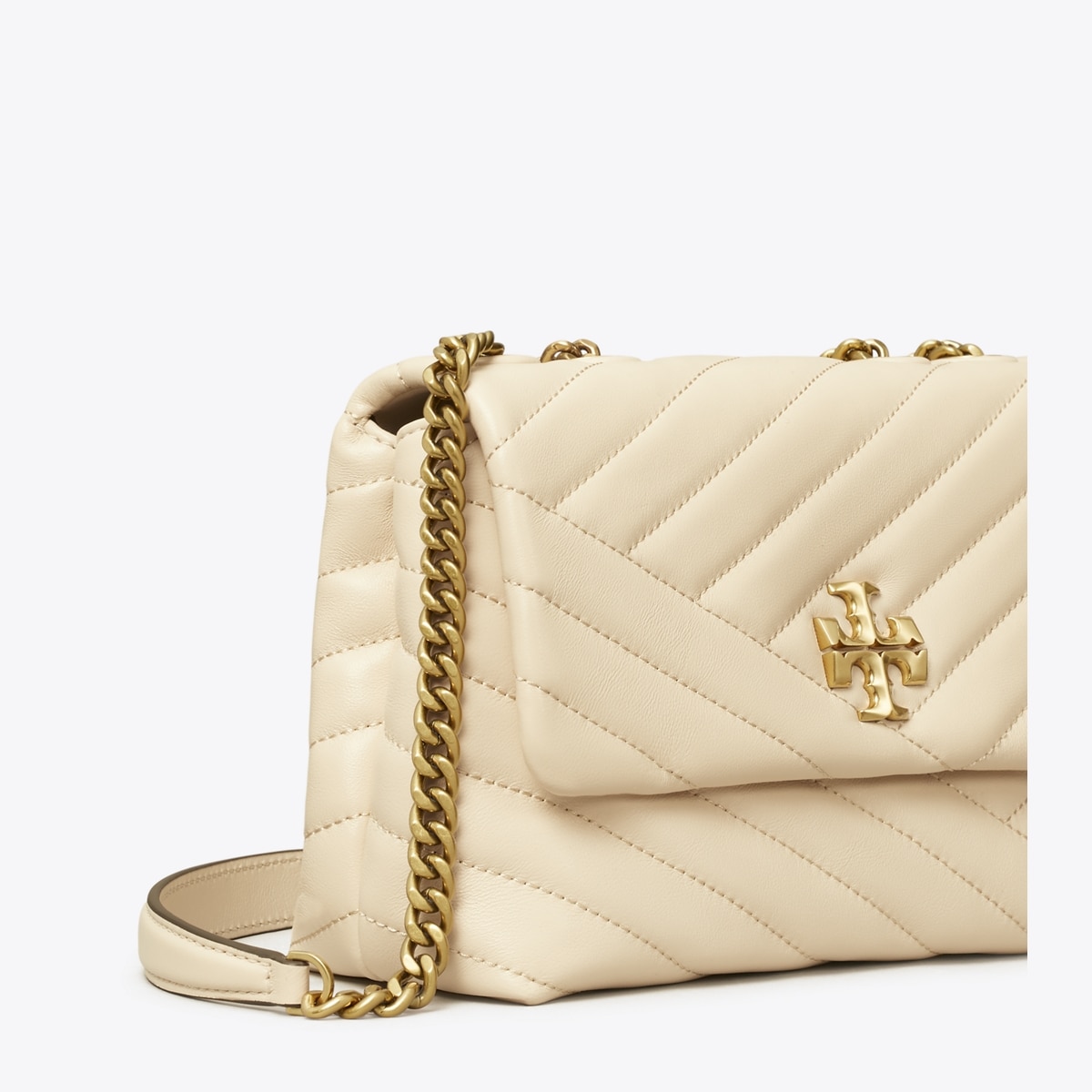 即発★Tory Burch★Kira Chevron Small Convertible Bag 90452 Small Kira Chevron Shoulder Bag: Women's Handbags | Shoulder