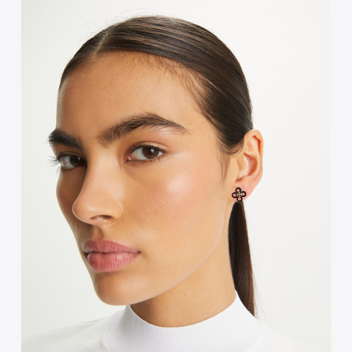 Small Kira Clover Stud: Women's Designer Earrings | Tory Burch