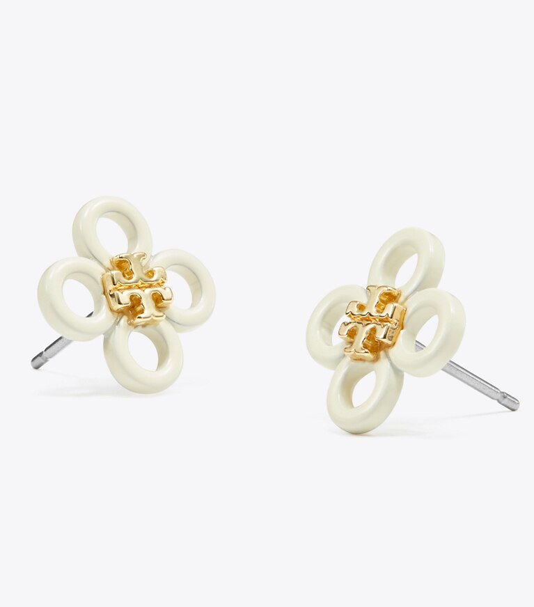 100%新品人気Tory burch キラ パヴェ ペンダント&スタッズ ピアスセット アクセサリー