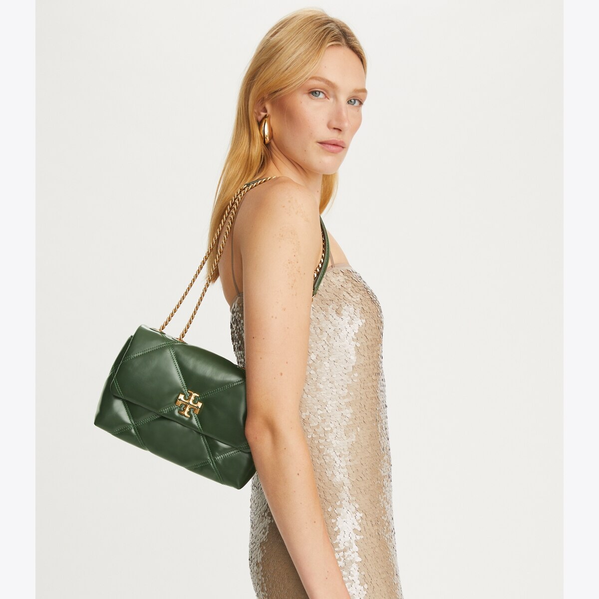Small Kira Diamond Quilt Convertible Shoulder Bag: Women's