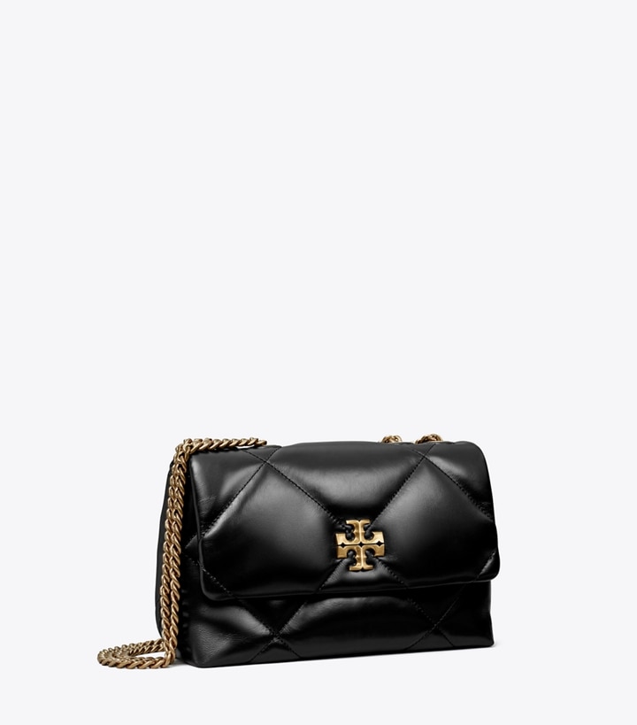 Tory Burch designer ショルダーバッグ キラ ダイヤモンドキルト コンバーチブル スモールショルダーバッグ in Black angle