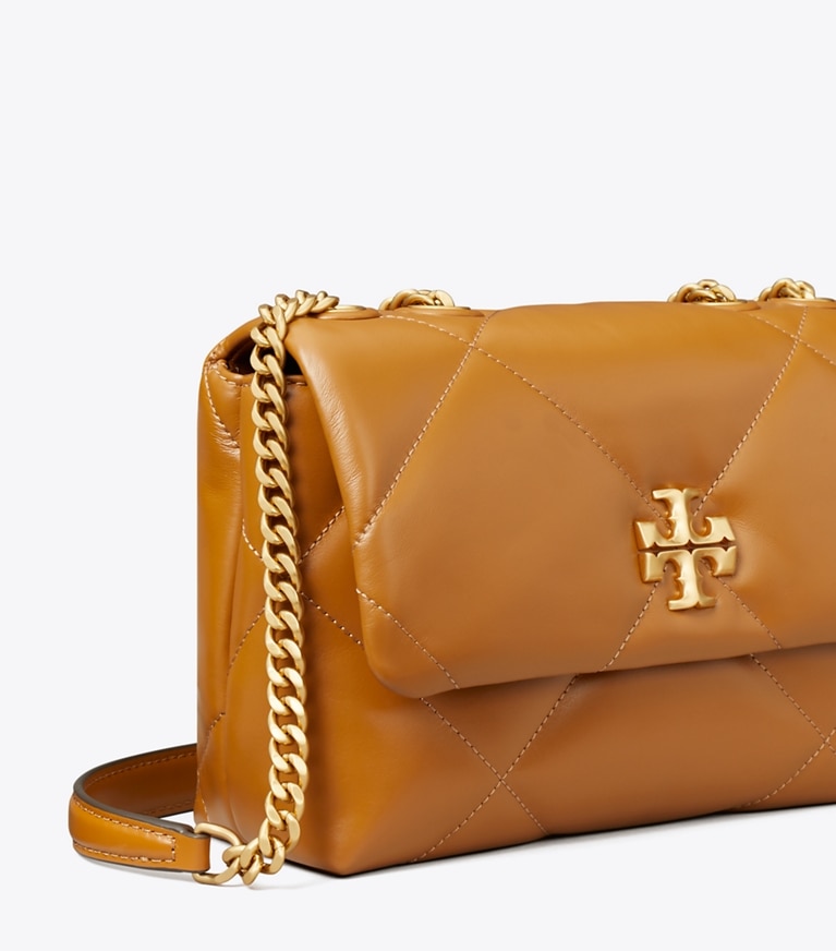 Tory Burch designer shoulder bags Small Kira Diamond Quilt Convertible Shoulder Bag in Tan angle