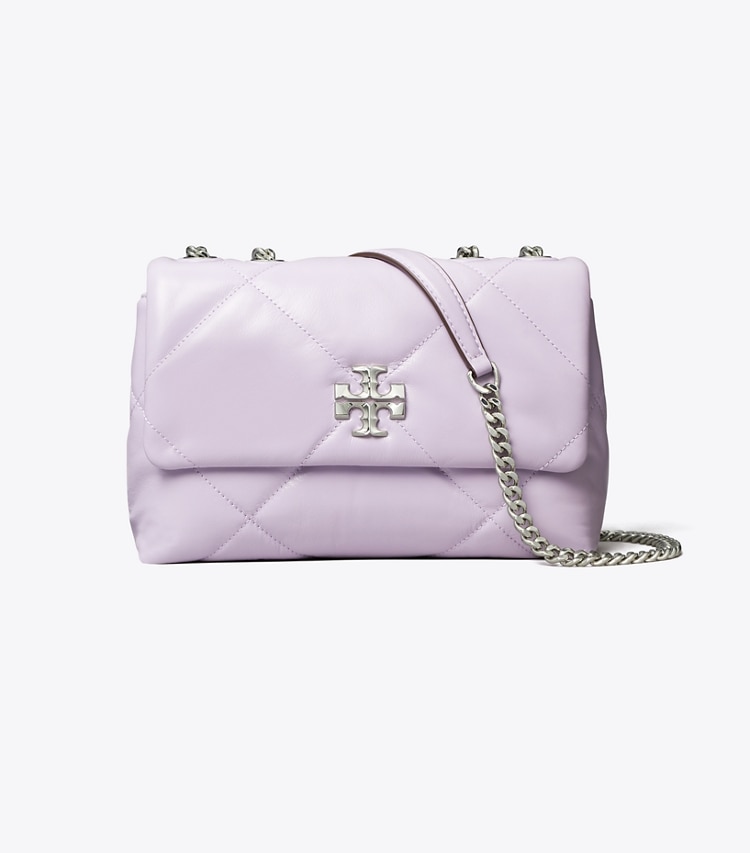 Tory Burch designer shoulder bags Small Kira Diamond Quilt Convertible Shoulder Bag in Purple Heather front