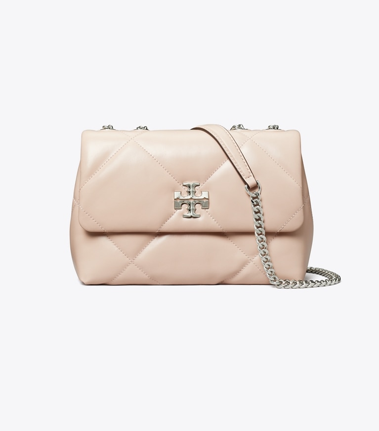 Tory Burch designer shoulder bags Small Kira Diamond Quilt Convertible Shoulder Bag in Soft Pink angle