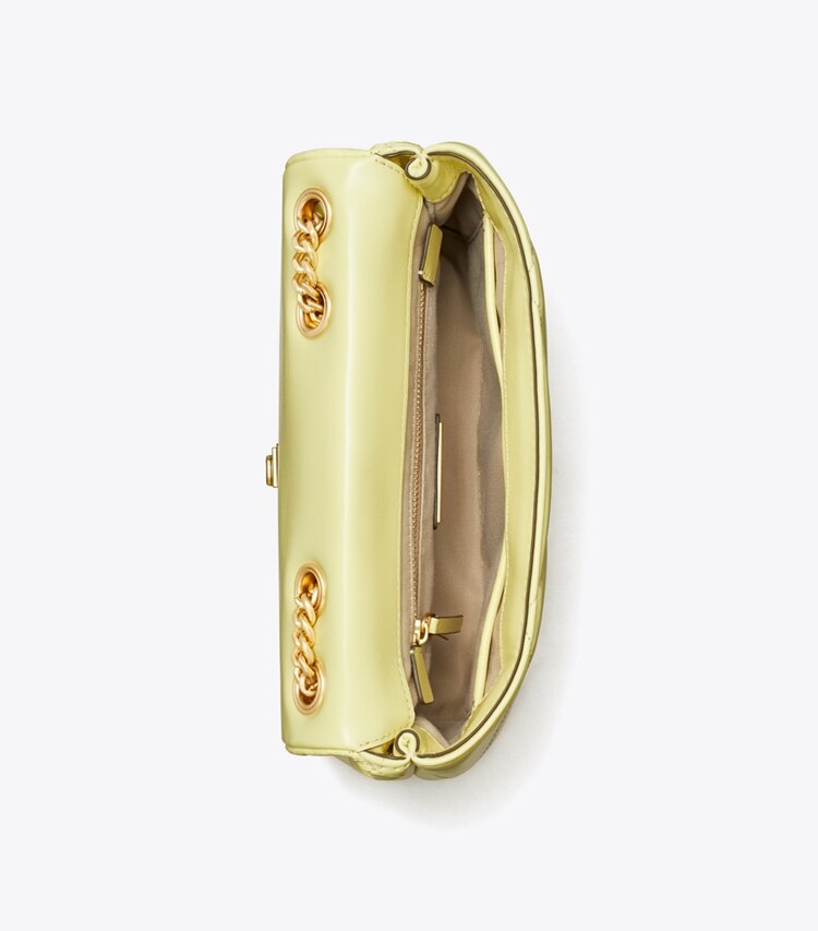 Tory Burch designer ショルダーバッグ キラ ダイヤモンドキルト コンバーチブル スモールショルダーバッグ in Frozen Zest オーバーヘッド