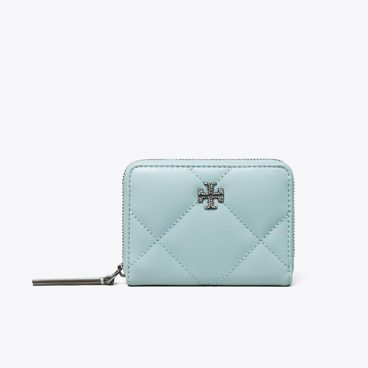 折りたたみ財布 Tory Burch SMALL KIRA MOTO QUILT LLIC ZIP-AROUND WALLET Small Kira Moto Quilt Metallic Zip-Around Wallet: Women's