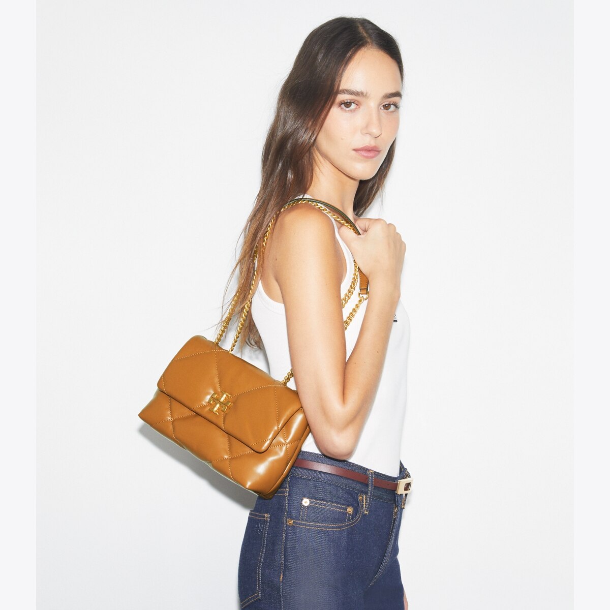 Small Kira Diamond Quilt Shoulder Bag: Women's Designer