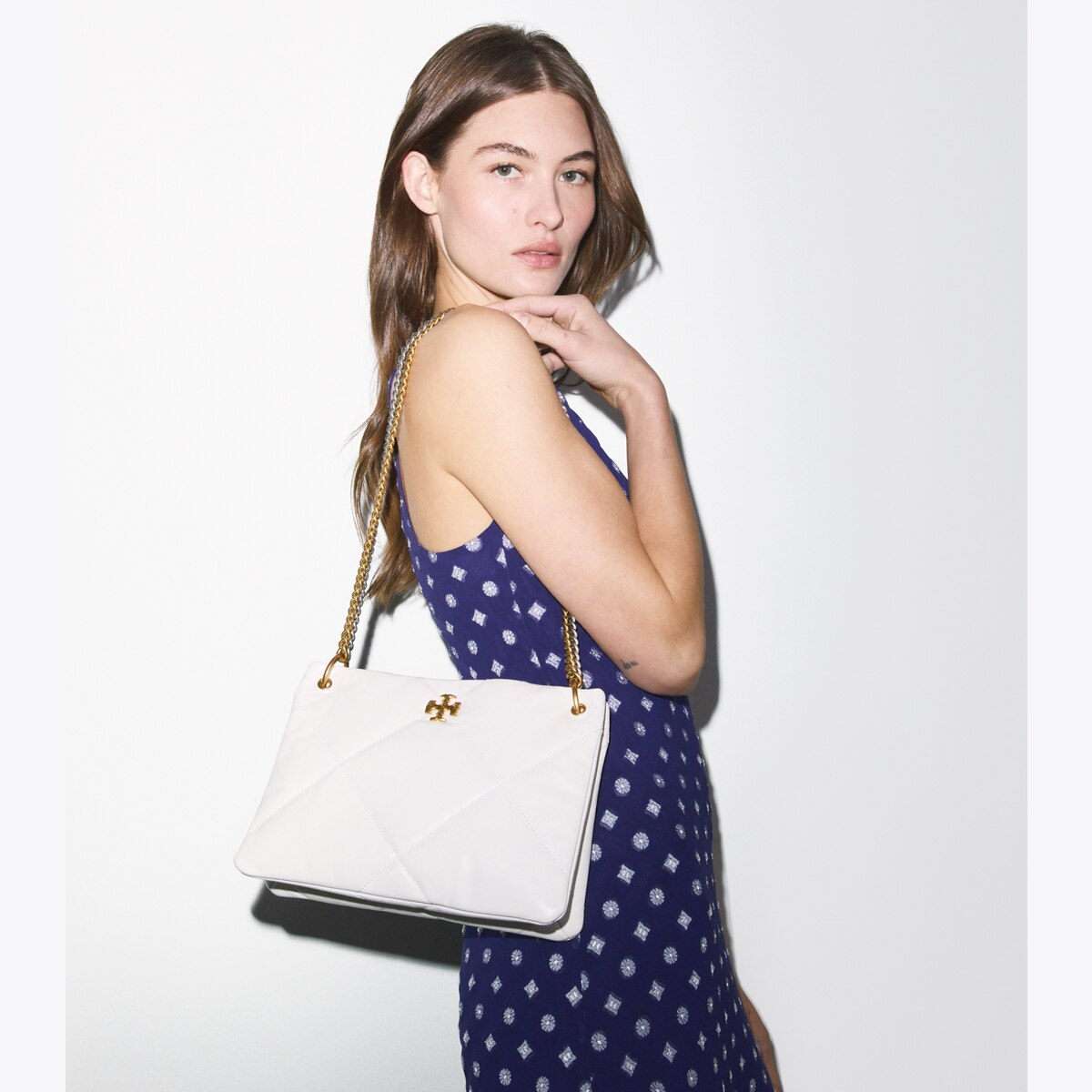 Small Kira Diamond Quilt Shoulder Bag: Women's Designer