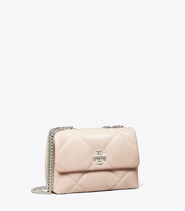 Tory Burch designer shoulder bags Small Kira Diamond Quilt Shoulder Bag in Soft Pink angle