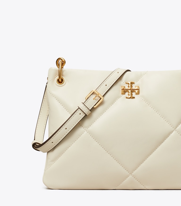 Tory Burch designer shoulder bags Small Kira Diamond Quilt Shoulder Bag in Warm White angle