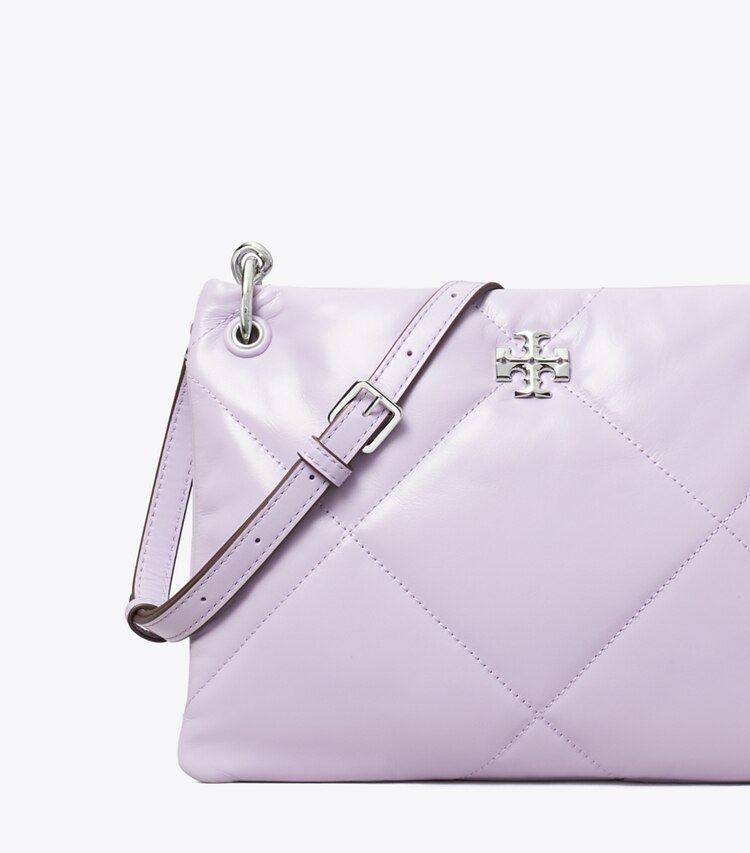 Tory Burch designer shoulder bags Small Kira Diamond Quilt Shoulder Bag in Purple Heather detail