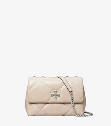 Tory Burch designer shoulder bags Small Kira Diamond Quilt Shoulder Bag in Soft Pink front