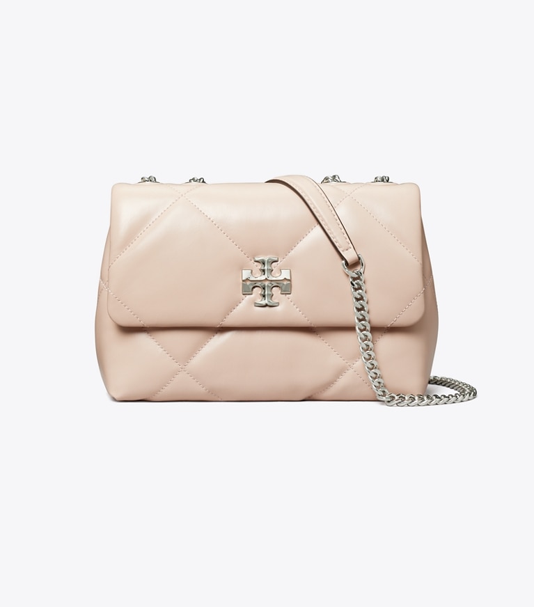 Tory Burch designer shoulder bags Small Kira Diamond Quilt Shoulder Bag in Soft Pink angle