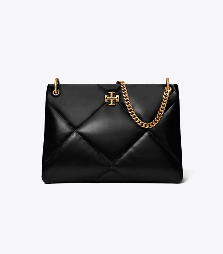 Tory Burch designer shoulder bags Small Kira Diamond Quilt Shoulder Bag in Black front