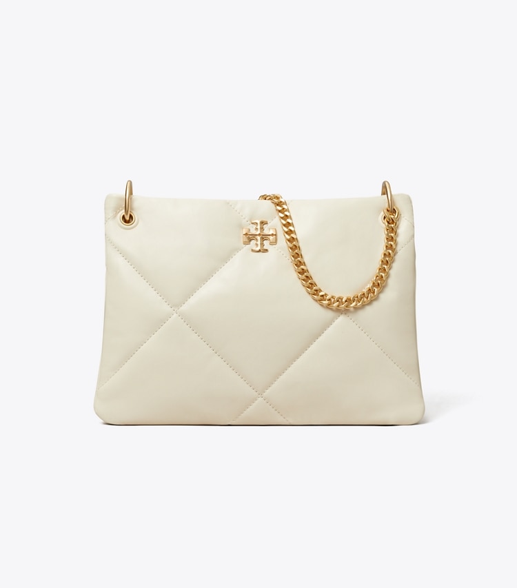 Tory Burch designer shoulder bags Small Kira Diamond Quilt Shoulder Bag in Warm White front