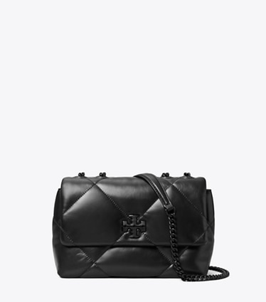 Tory Burch designer ショルダーバッグ キラ ダイヤモンドキルト ショルダーバッグ in Black front