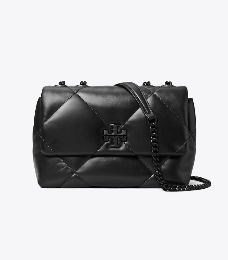 Tory Burch designer shoulder bags Small Kira Diamond Quilt Shoulder Bag in Black front