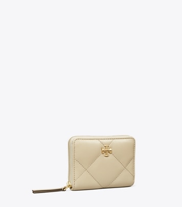 【Tory Burch】クローバー ジップアラウンド スモールウォレット Kira Clover Diamond Quilt Small Zip Around Wallet: Women's