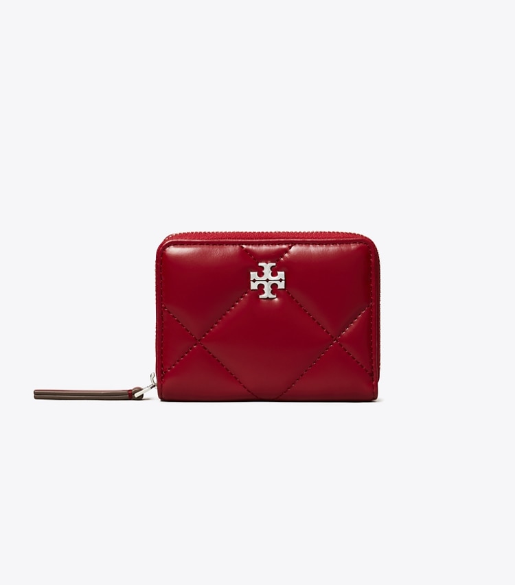 Small Kira Diamond Quilt Zip-Around Wallet