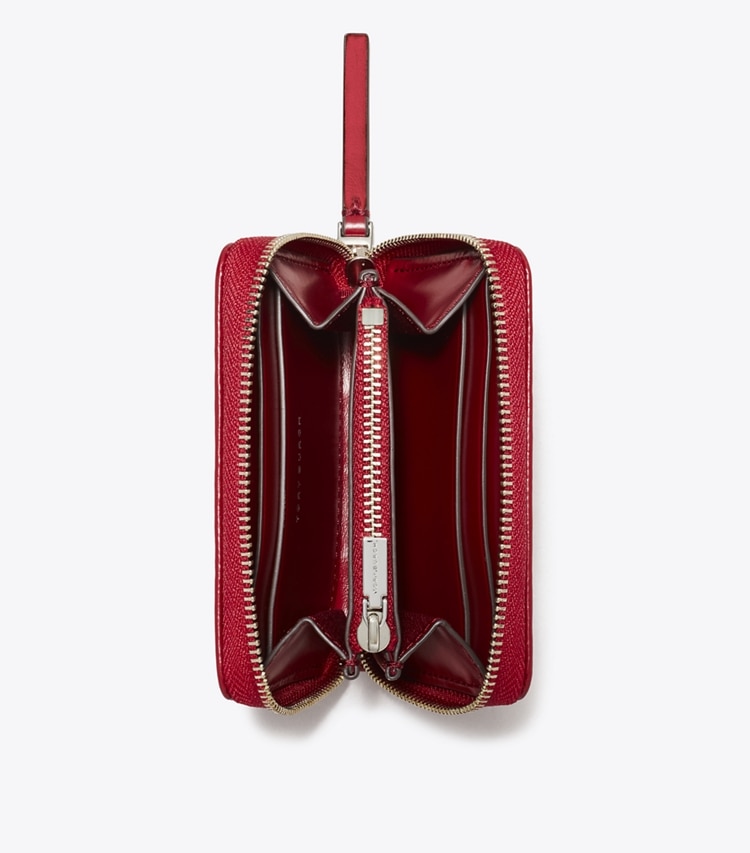 Small Kira Diamond Quilt Zip-Around Wallet