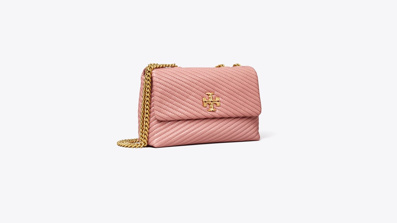 Tory Burch Small Kira Moto Quilted Leather Convertible Crossbody Bag
